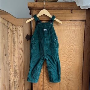 OshKosh B'gosh | Toddler Dark Green Corduroy Lined Overalls